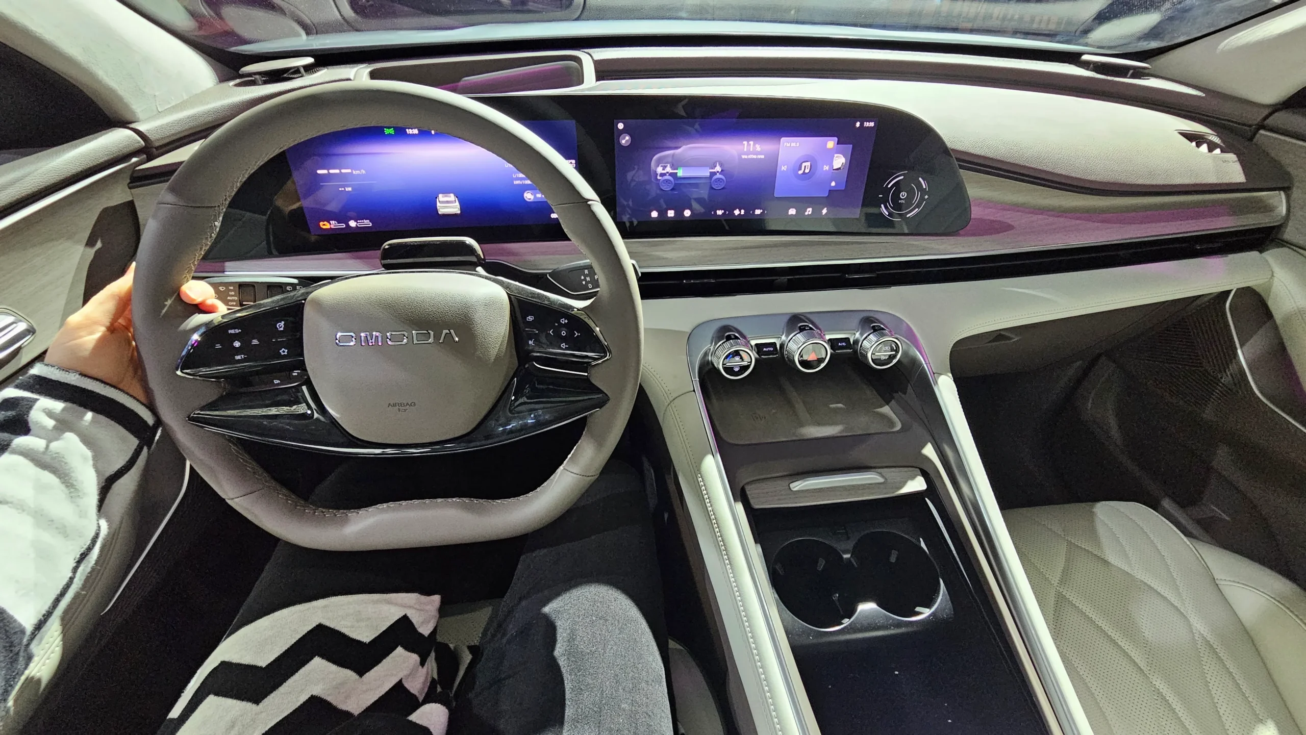 OMODA 9 מבפנים (צילום: פלאג מג)