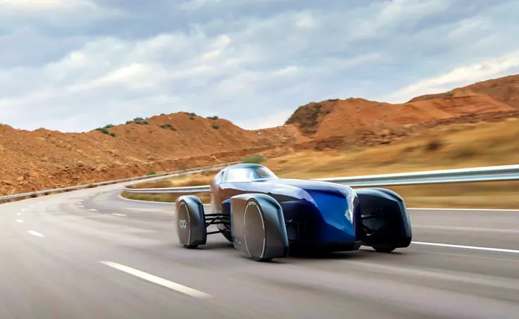 דגם הקונספט החשמלי רנו Filante Record 2025 (צילום: רנו)