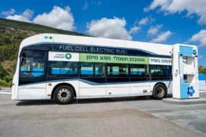 אוטובוס מימן מבית יונדאי Hyundai ELEC CITY Fuel Cell (צילום: יחצ)